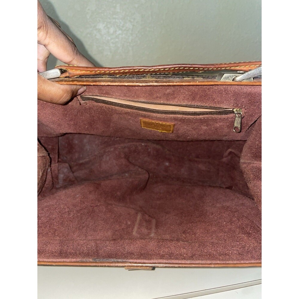 LOUIS VUITTON Antique Monogram Doctor Bag RARE Vintage - Picture 13 of 15